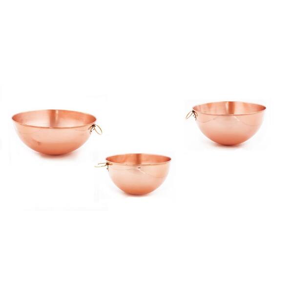 Sold at Auction: Set of Five English Copper Mixing Bowls