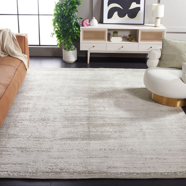 Mirage 9 ft. x 12 ft. Beige/Gray Abstract Area Rug