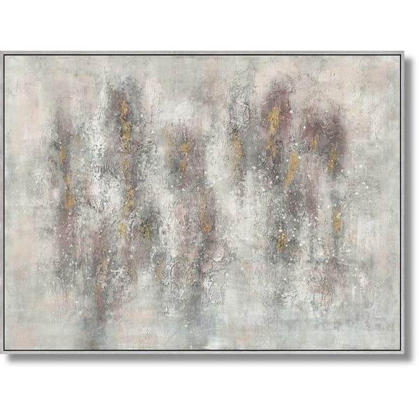 Classy Art 1-Piece Framed Mixed Media Abstract Wall Art 36 in. x 48 in ...