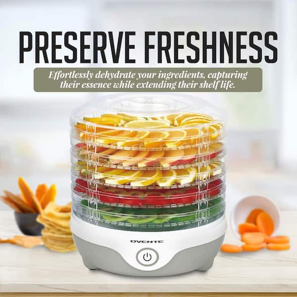 Ivation 10-Tray Stainless Steel Food Dehydrator, Programmable, ETL Safety  Listed, Dishwasher-Safe Parts, Homemade Snacks