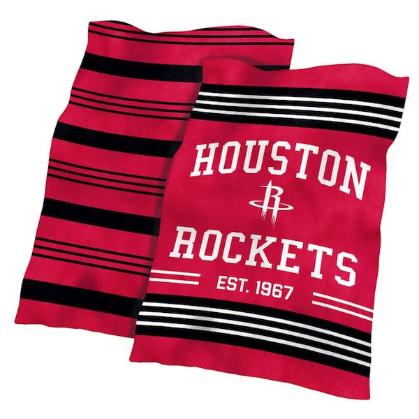 logobrands Houston Rockets Colorblock Plush Polyester Blanket