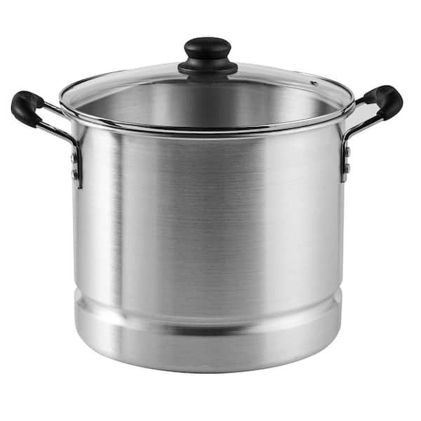 UYSB 24 Qt Covered Stock Pot Commercial Grade Heavy Gauge Aluminum Cooking  pot Soup pot Stockpots Steam pot Big pots for cooking Large pot for cooking