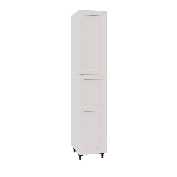 J Collection Shaker Assembled 18 In X 94 5 In X 24 In Pantry Cabinet In Vanilla White Tt 5 L R Ws The Home Depot