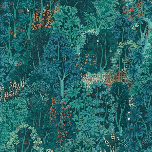Graham & Brown New Eden Teal Wallpaper