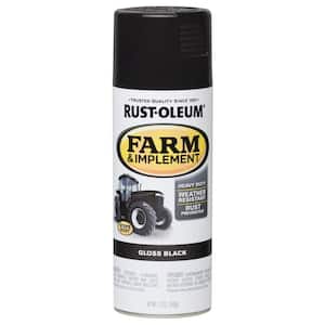 12 oz. Farm Equipment Gloss Black Enamel Spray Paint (6-Pack)