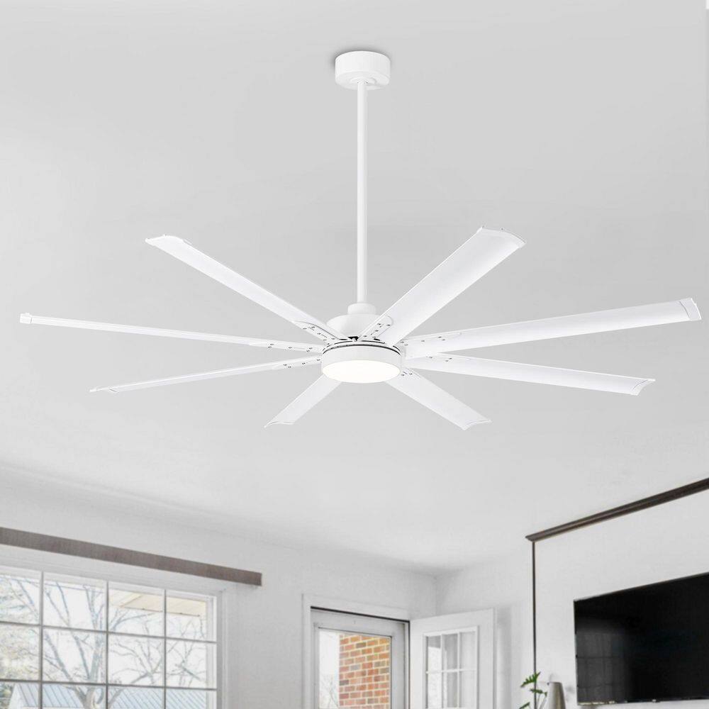 Barnn 72 in. White Ceiling Fan with 3-Color Light, 8 Aluminum Blades, DC Motor, 6-Speed Remote,Timer & Memory Function price history on PriceWatchPro