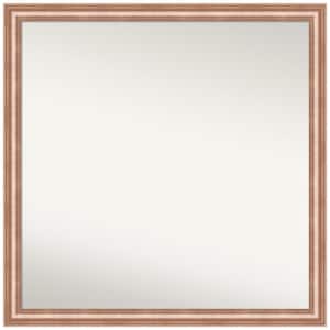 Harmony Rose Gold 28.5 in. W x 28.5 in. H Square Non-Beveled Wood Framed Wall Mirror in Gold