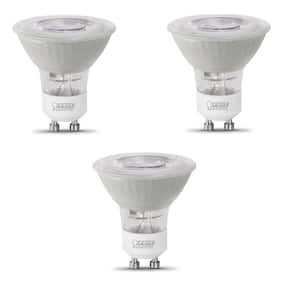 50-Watt Equivalent MR16 GU10 Dimmable Track Lighting 90+ CRI Frosted Flood LED Light Bulb, Bright White (3-Pack)