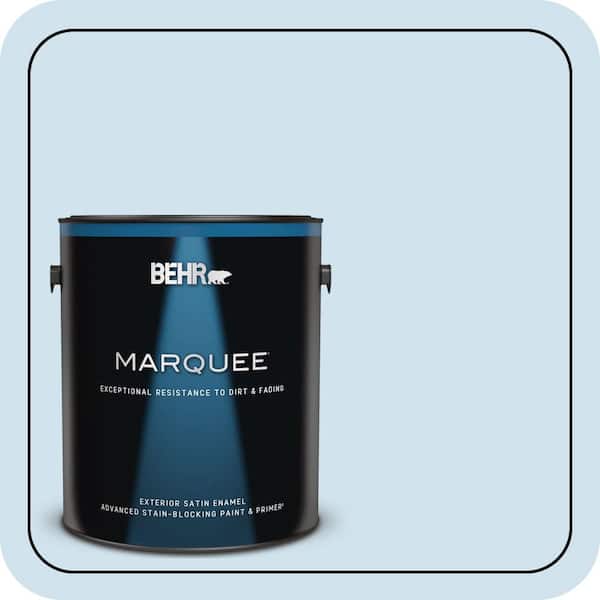 BEHR MARQUEE 1 gal. #M520-1A Soft Cloud Satin Enamel Exterior Paint & Primer