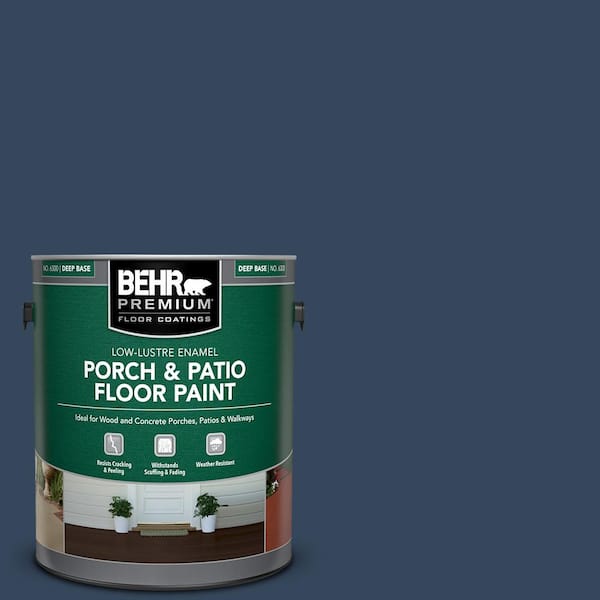 BEHR PREMIUM 1 gal. #MQ5-54 Compass Blue Low-Lustre Enamel Interior/Exterior Porch and Patio Floor Paint