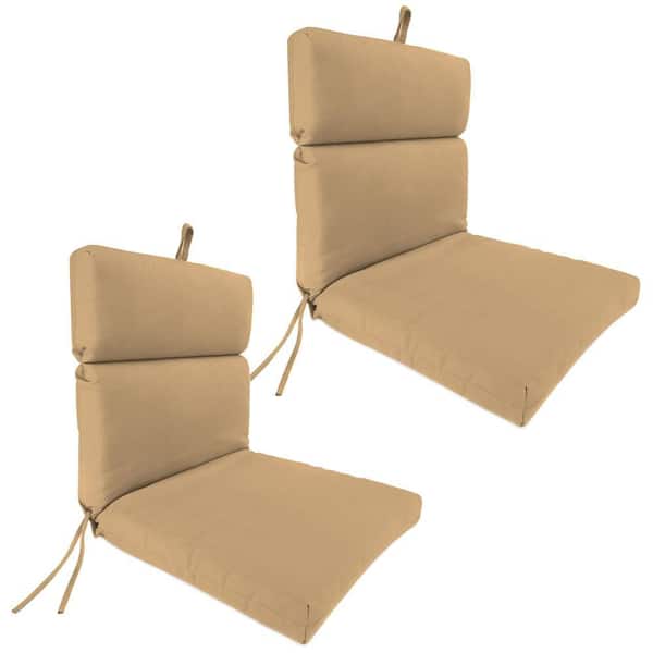 Jordan Manufacturing 44 in. L x 22 in. W x 4 in. T Rectangular Outdoor Dining Chair Cushion in Rave Birch (2-Pack)