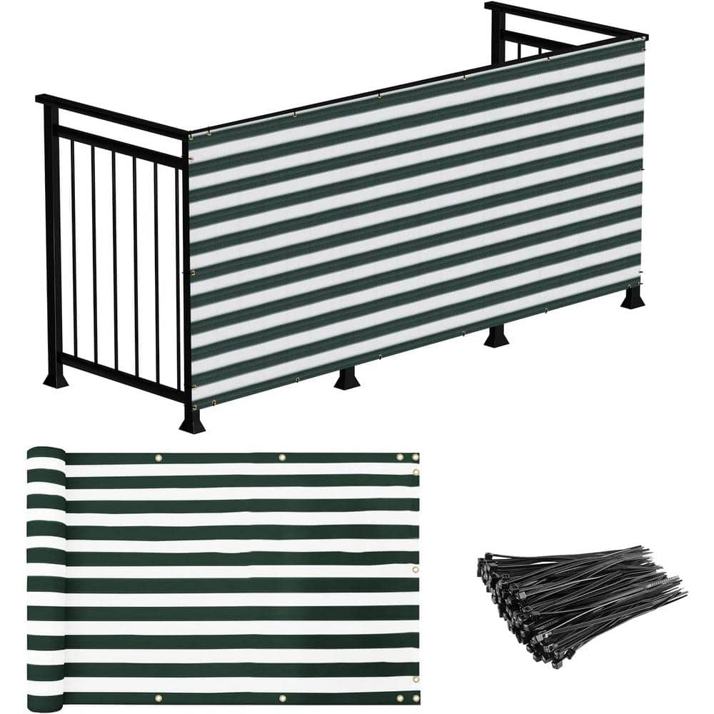 3 ft. x 15 ft. Deck Balcony Privacy Screen for Deck Pool Fence Railings Apa