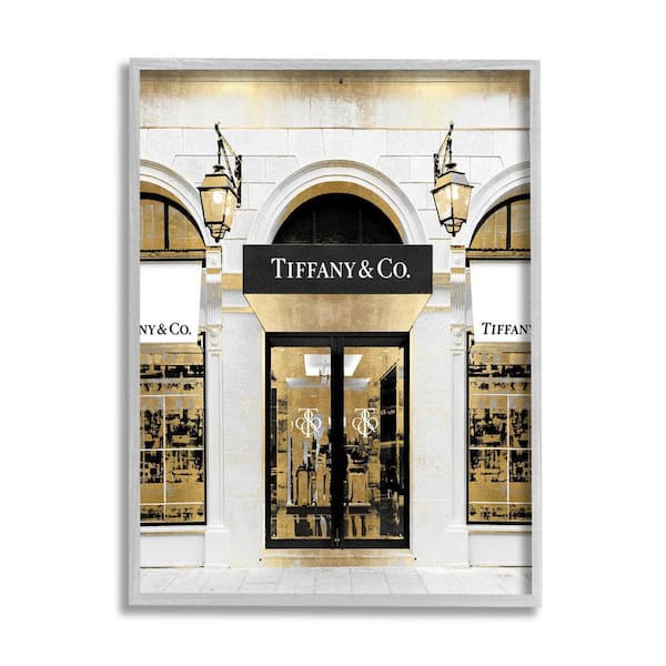 The Stupell Home Decor Collection Designer Jewelry Storefront Glam Fashion Photography by Madeline Blake Framed Architecture Art Print 30 in. x 24 in.