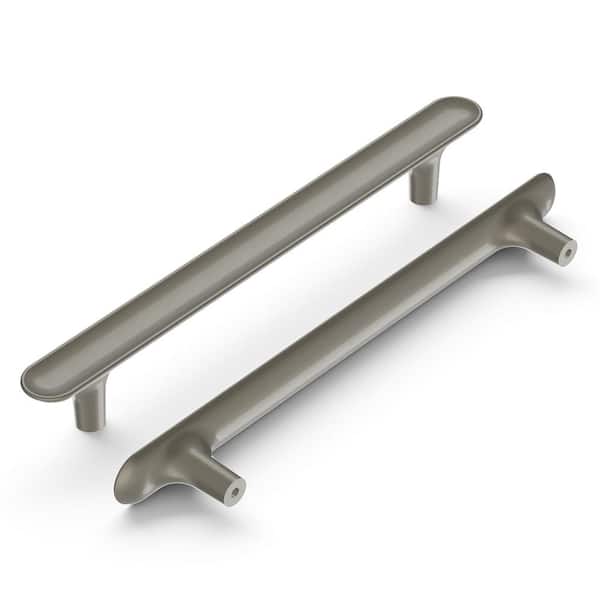 HICKORY HARDWARE Maven Collection Pull 6-5/16 in. (160mm) Center to Center Satin Nickel Finish Modern Zinc Bar Pull (1-Pack )