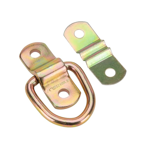 CargoSmart 2-1/8 in. W x 3/4 in. L 2400 lb. Capacity Light-Duty Small Locking Anti-Rattle D-Ring