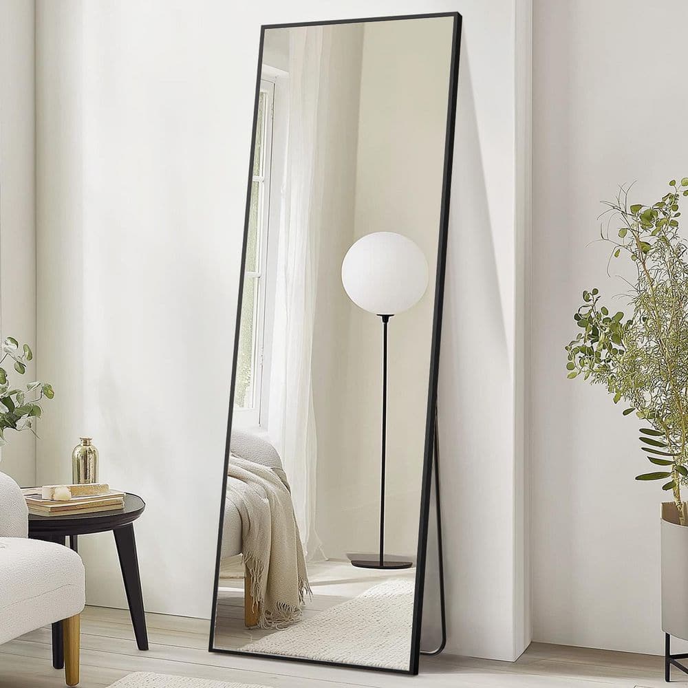 MAYEERTY Black 26 in. W x 70 in. H Rectangle Metal Frame Full
