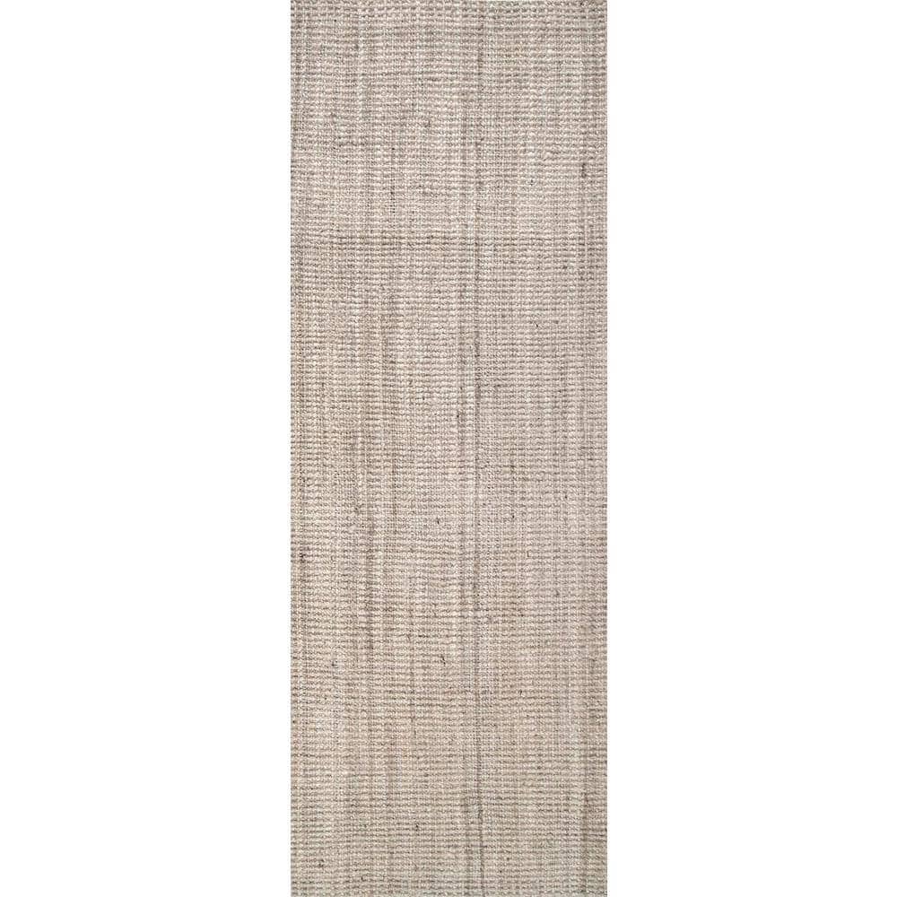 Ashli Solid Jute Off White 2 ft. 6 in. x 10 ft. Runner Rug price history on PriceWatchPro