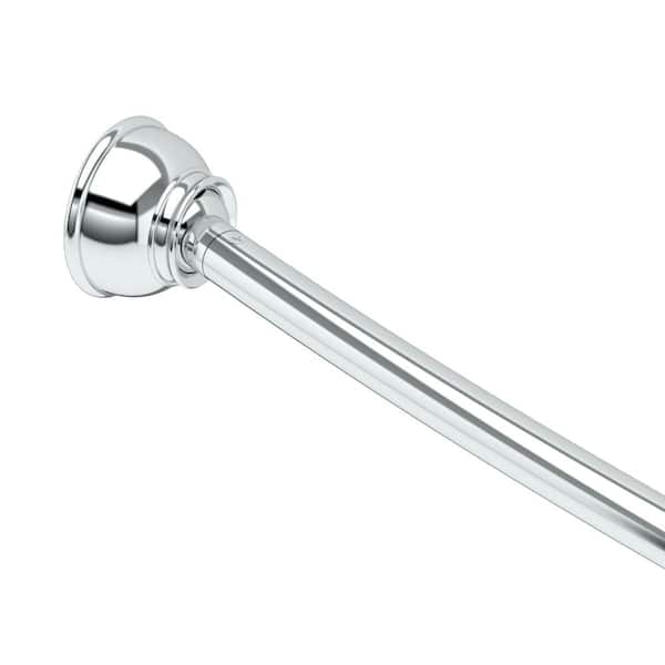 Shower Essentials 72 in. Curved Shower Curtain Rod in Chrome