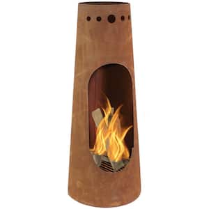 50 in. Rustic Santa Fe Wood-Burning Chimenea