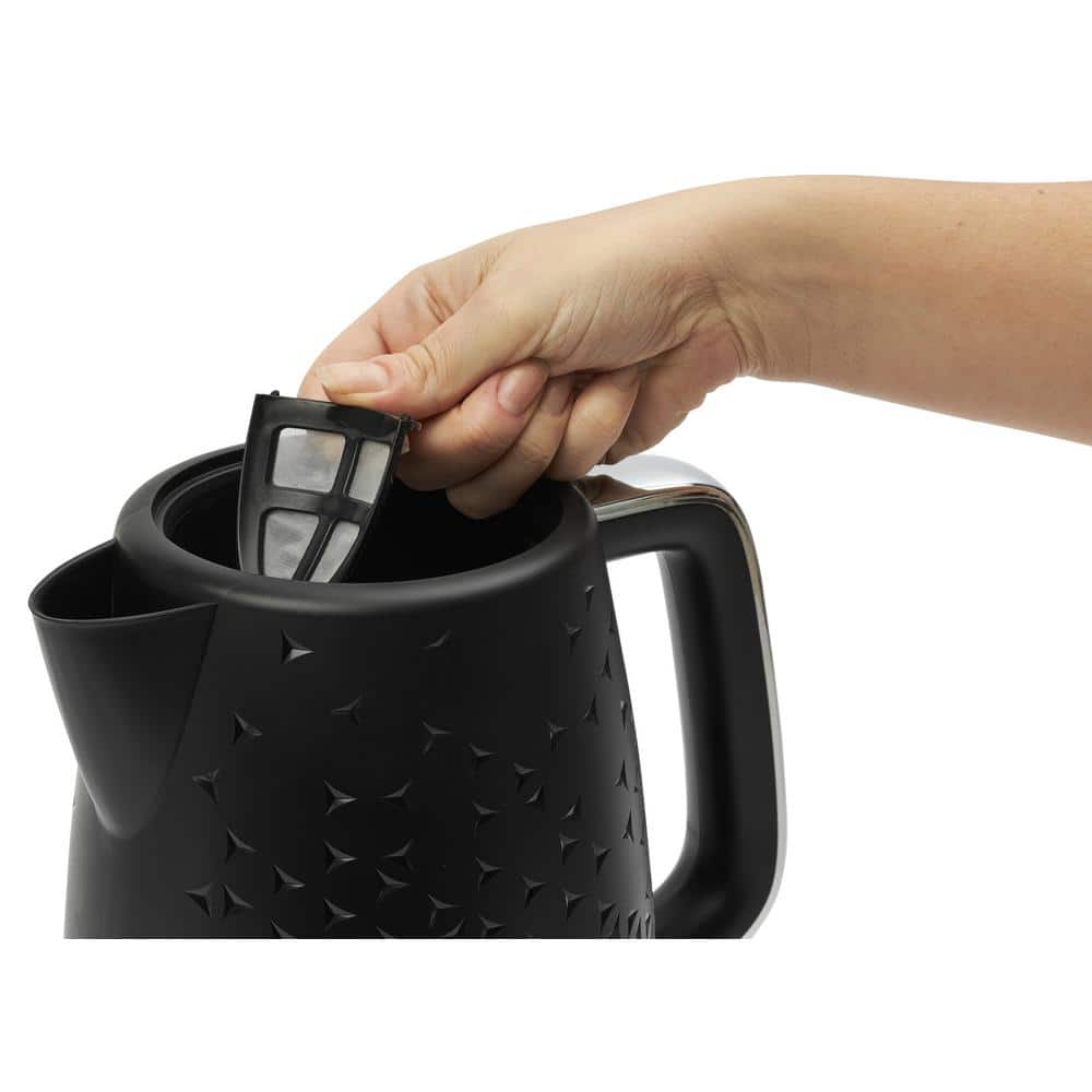 Starbeck Black and Chrome 1.7L Stainless Steel Electric Kettle