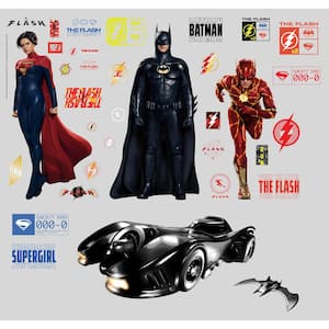 The Flash Movie Super Heroes Multi-Colored Wall Decals