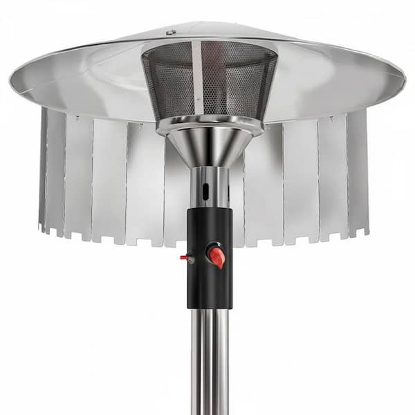 Outdoor Aluminum Alloy Patio Heater Reflector Shield with Collapsible Design for Propane and Natural Gas Heaters