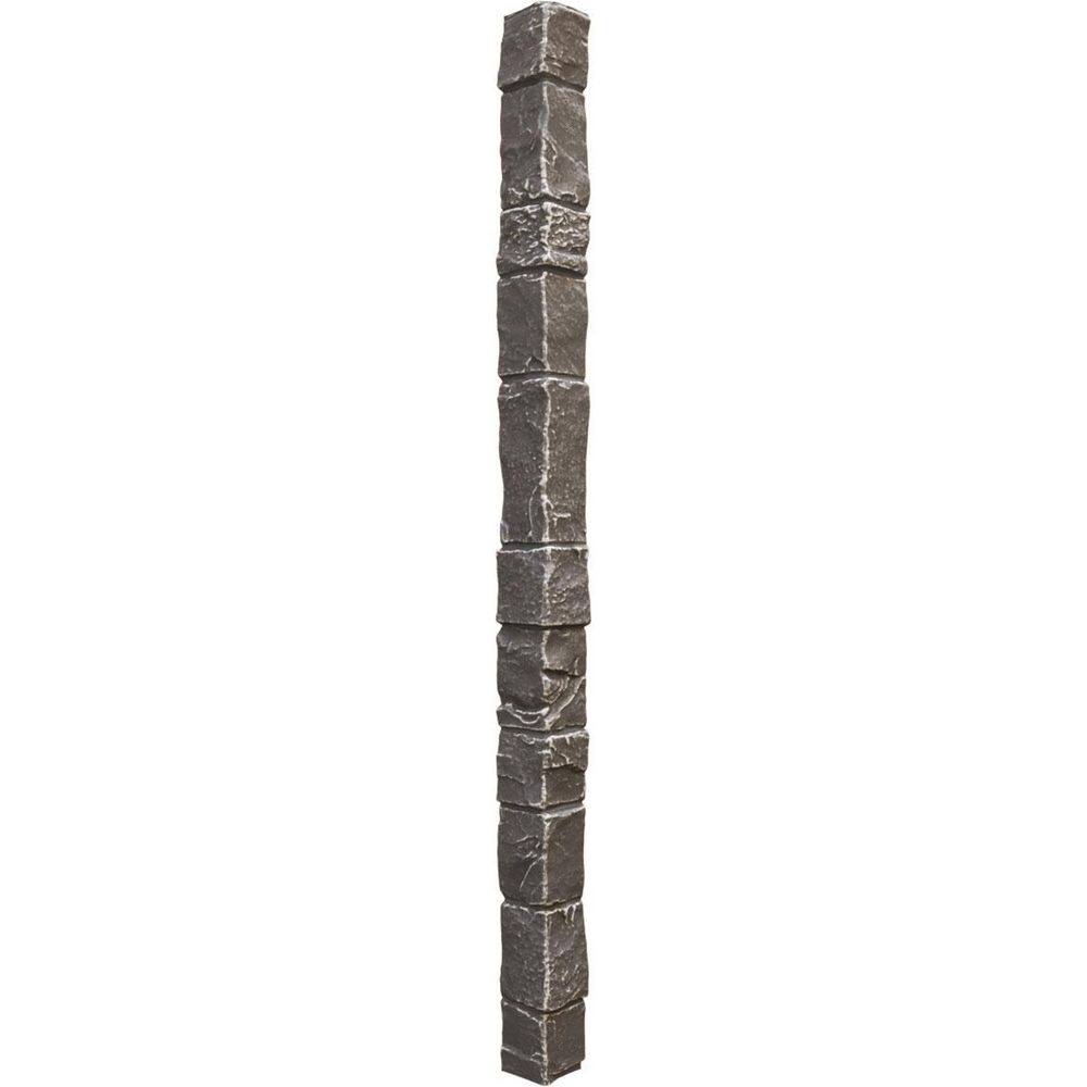 "Universal Outside Corner for EverStone Faux Stone Siding Panels, 3""W x 3""D x 48""H, Graphite Color" price history on PriceWatchPro