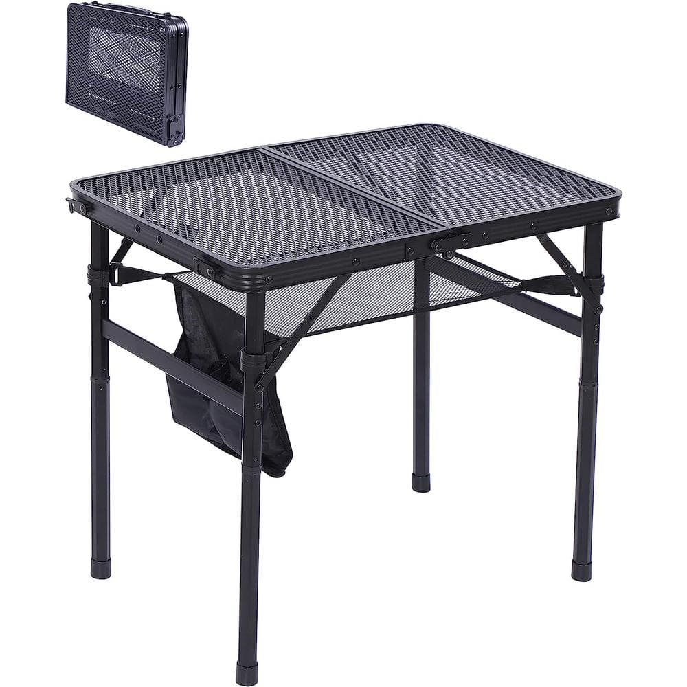 NICE C Table for Grill, 23.7 in. Camping Table, Power-Coated Steel ...