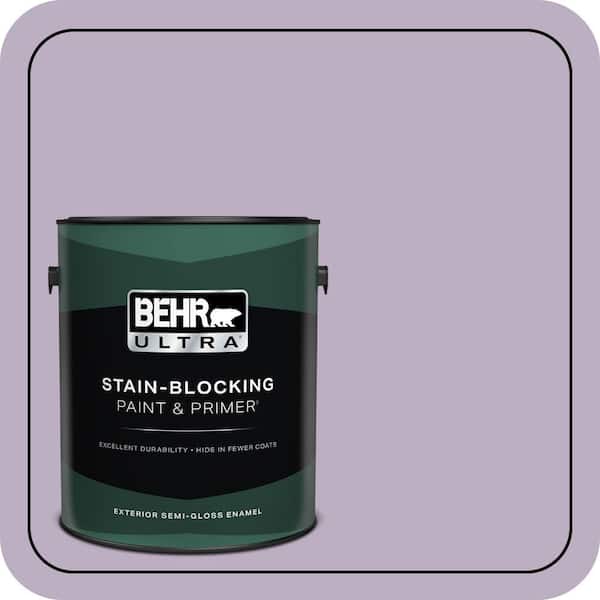 BEHR ULTRA 1 gal. #S100-3 Courtly Purple Semi-Gloss Enamel Exterior Paint & Primer