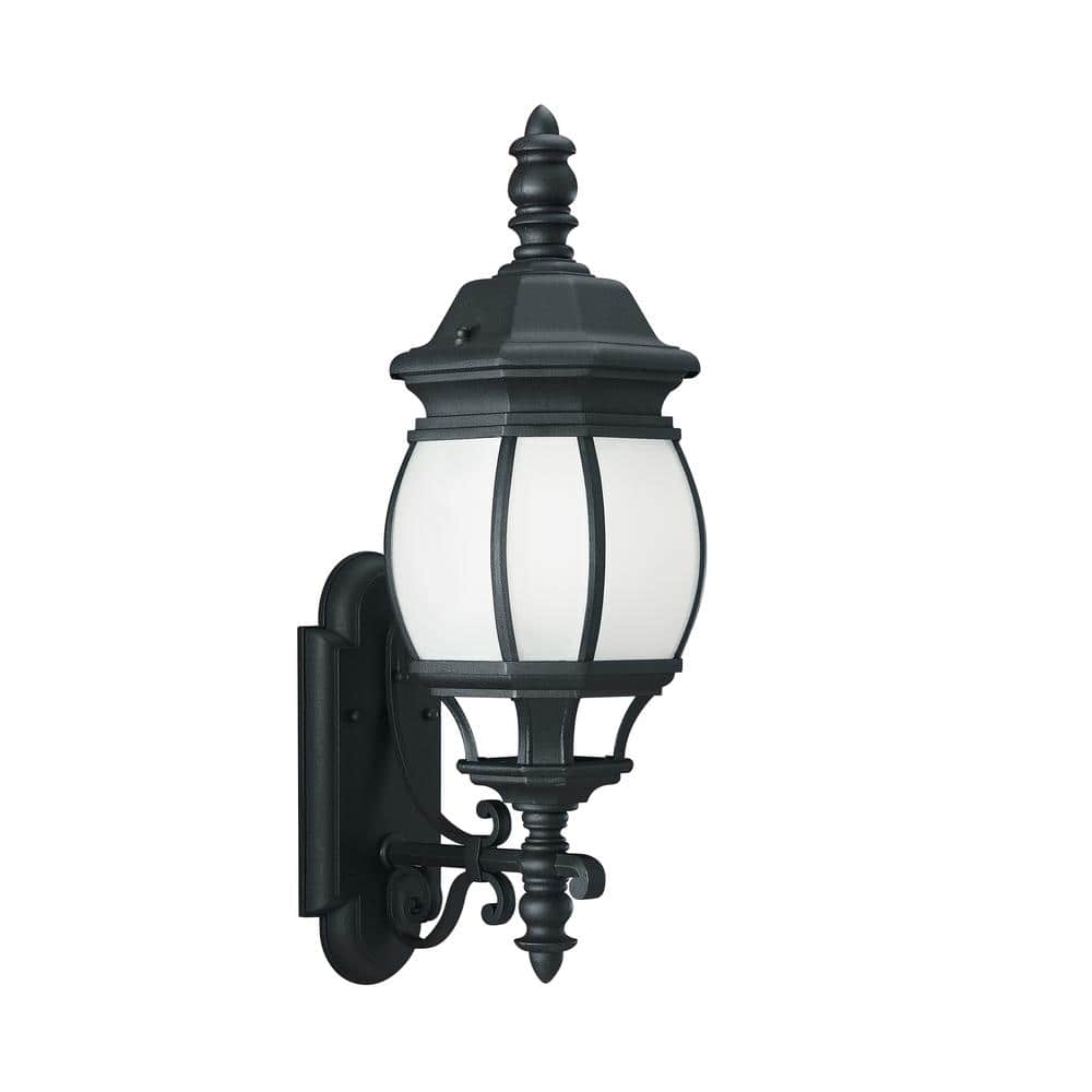 UPC 785652025013 product image for Wynfield 1-Light Black Outdoor 23.5 in. Wall Lantern Sconce | upcitemdb.com