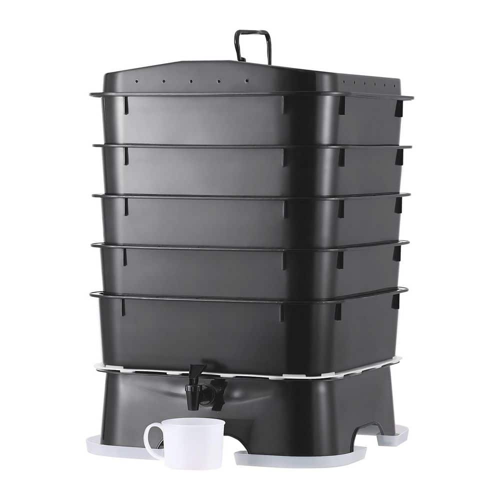 5-Tray Worm Composter, 50 L Worm Compost Bin Outdoor and Indoor, Sustainable Design Worm Farm Kit price history on PriceWatchPro