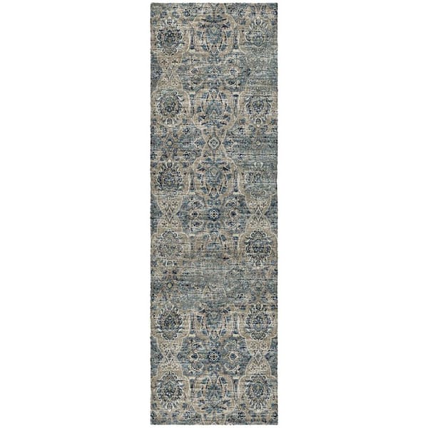 Dream Shag Premium Machine Washable Abstract ADS95 River 2 ft. x 7 ft. Runner Rug