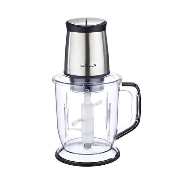 Brentwood Appliances 6.5-Cup Silver 300-Watt 4-Blade Food Processor FP-544S  - The Home Depot