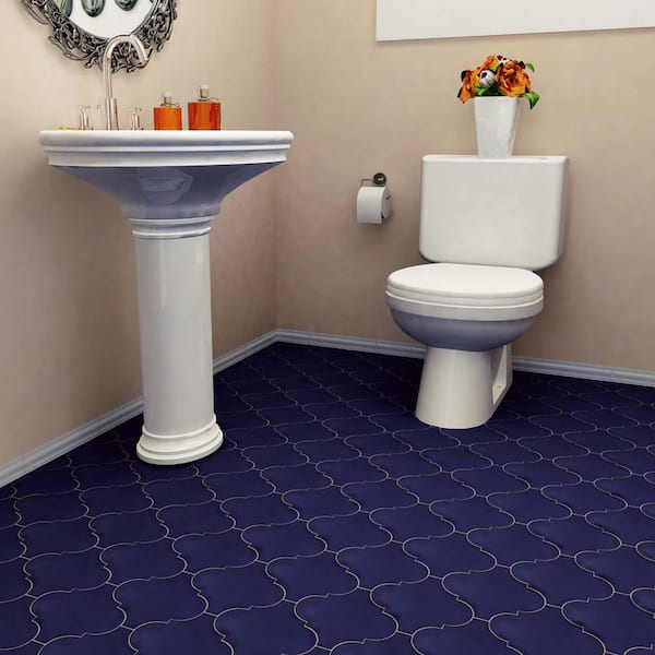 Provenzale Lantern Dark Bleu 7-7/8 in. x 7-7/8 in. Porcelain Floor and Wall Take Home Tile Sample