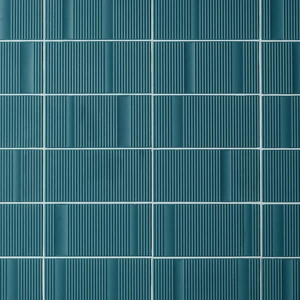 Flyer Green 7.87 in. x 15.74 in. Matte Ceramic Wall Tile (10.32 sq. ft./Case)