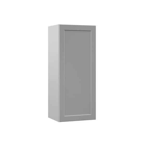 Hampton Bay Designer Series Melvern Assembled 15x36x12 in. Wall Kitchen Cabinet in Heron Gray