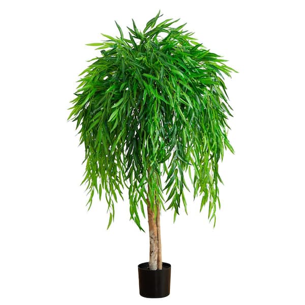 Nearly Natural 4 ft. Artificial Willow Tree (Real Touch)