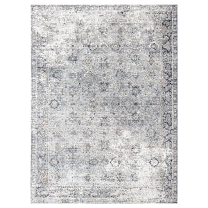 Fareville Gray/Brown Bordered 2 ft. x 3 ft. 3 in. Area Rug