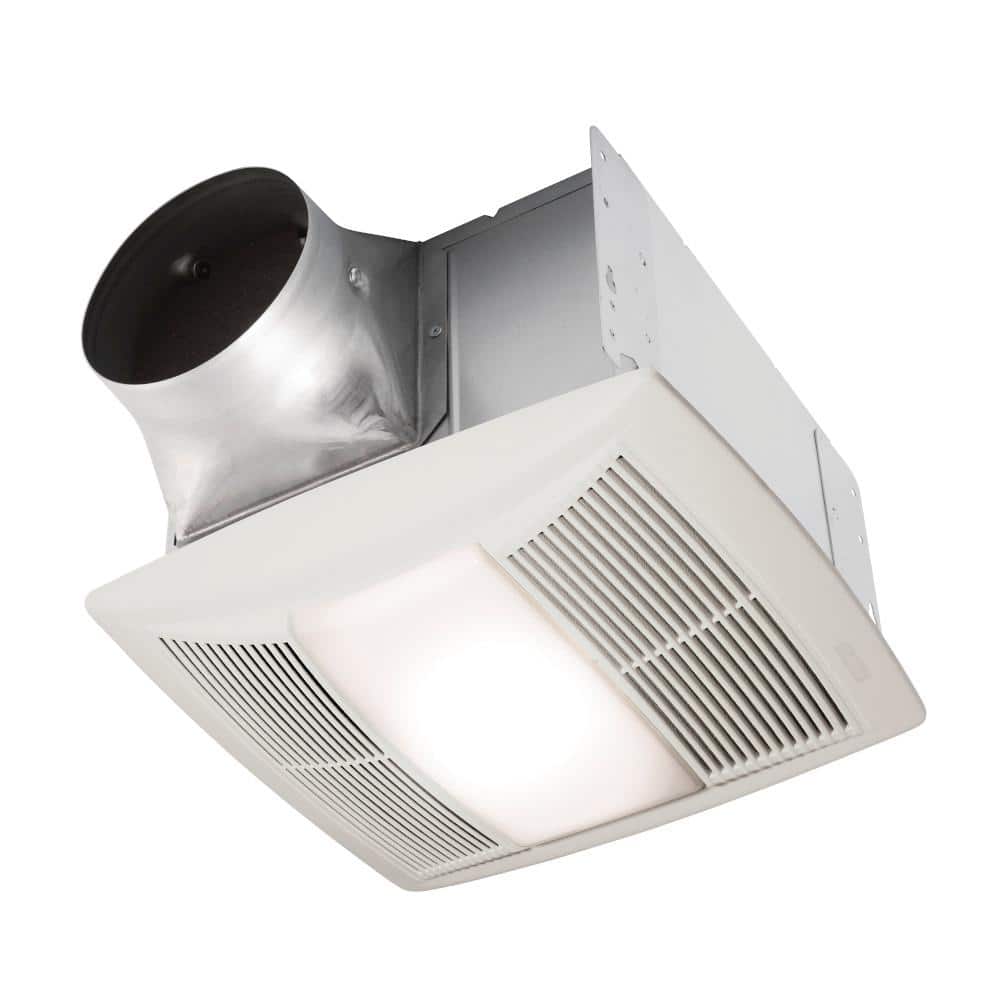 Broan-NuTone QT Series 130 CFM Ceiling Bathroom Exhaust Fan with LED Light  and Night Light, ENERGY STAR QTN130LE1 The Home Depot