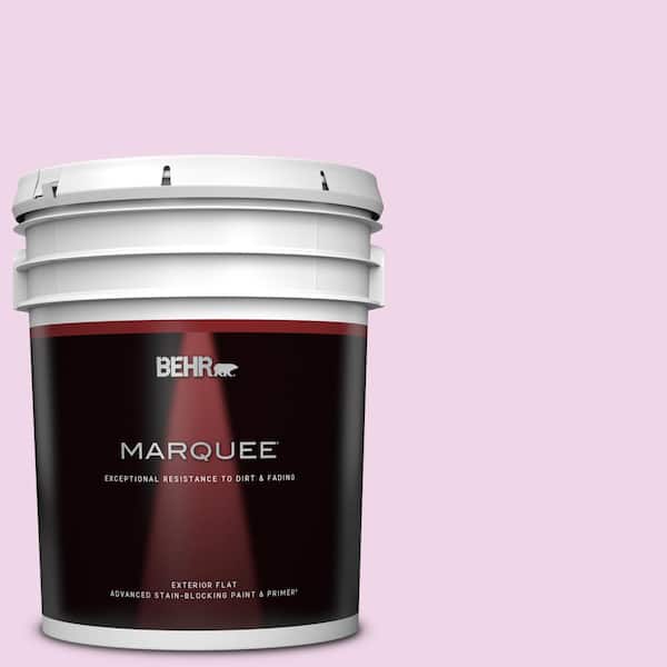 BEHR MARQUEE 5 gal. #P110-1 All Made Up Flat Exterior Paint & Primer