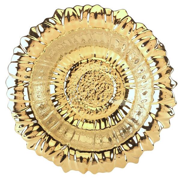 Certified International Gold Coast Sunflower 115.03 fl. oz. Multi-Colored Porcelain 3-D Bowl