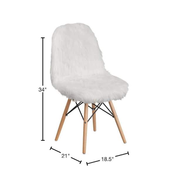 Flash Furniture 21-in White Upholstered Kids Accent Chair Flash Furniture 21-in White Upholstered Kids Accent Chair