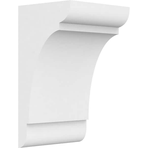 Ekena Millwork 7 in. x 12 in. x 6 in. Standard Olympic Architectural Grade PVC Corbel