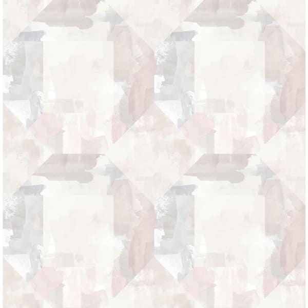A-Street Prints Perrin Lavender Purple Gem Geometric Textured Paper Non-Pasted Wallpaper