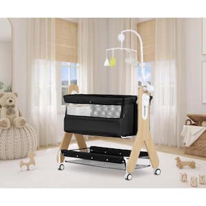 Black Horton Bassinet and Bedside Sleeper