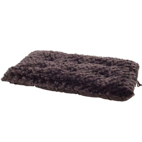PAW Lavish Cushion Large Chocolate Pillow Furry Pet Bed