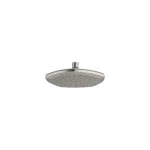 Occasion 1-Spray Patterns with 1.75 Gpm 8.25 in. Wall Mount Fixed Shower Head in Vibrant Brushed Nickel