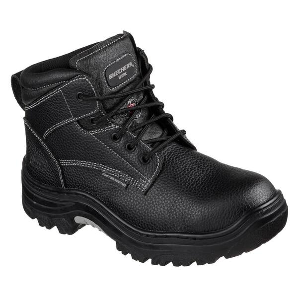 skechers black work boots