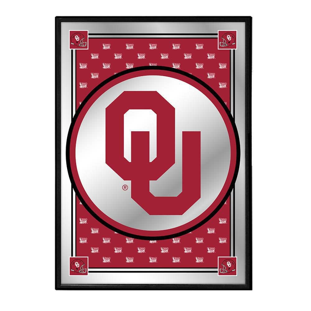The FanBrand 19 in. x 28 in. Oklahoma Sooners Team Spirit, OUFramed