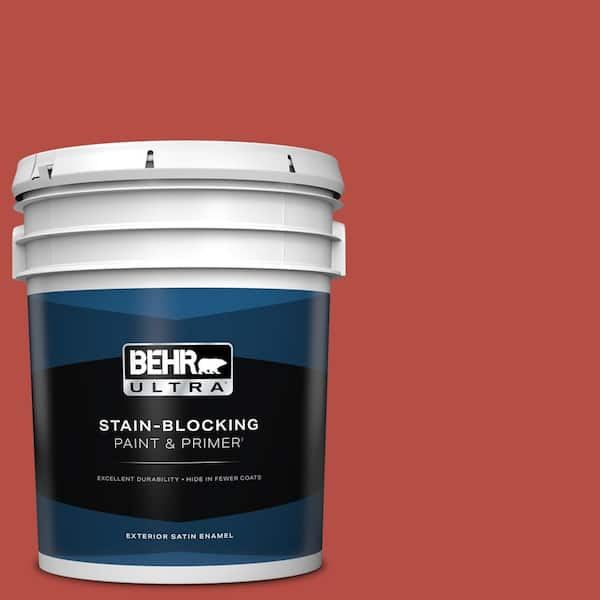 BEHR ULTRA 5 gal. #M160-7 Raging Bull Satin Enamel Exterior Paint & Primer